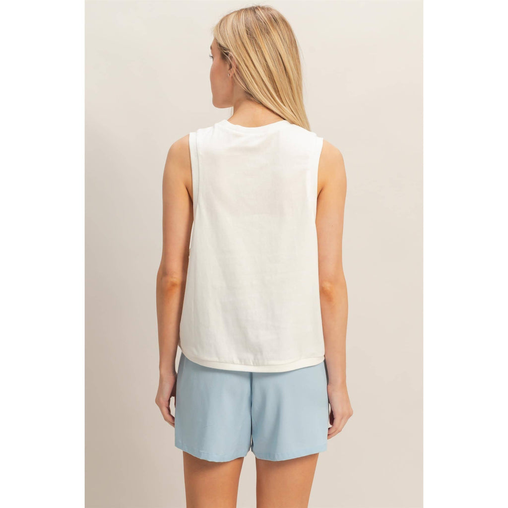 Sleeveless Tank With Lobster