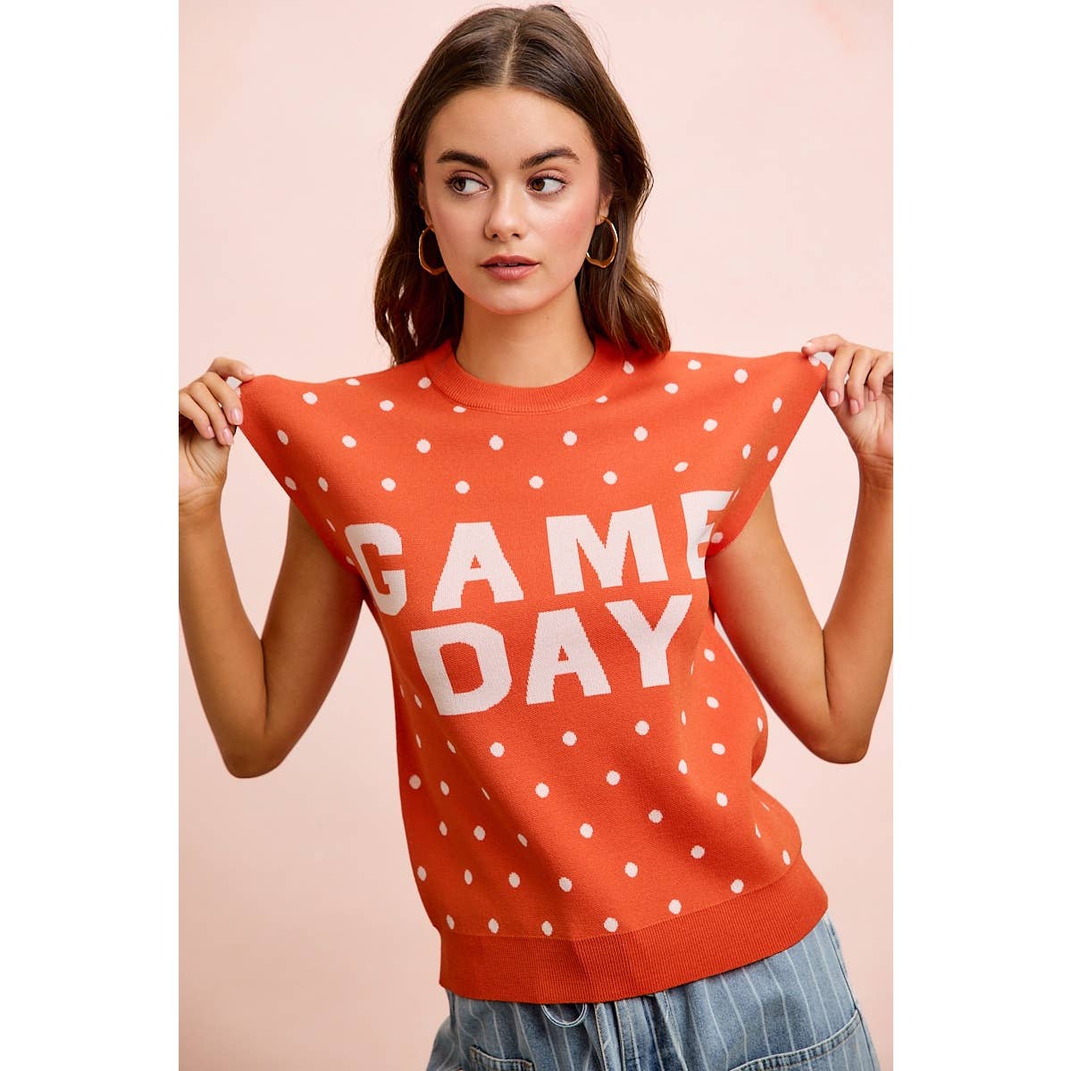 Red Gameday Sleeveless Top