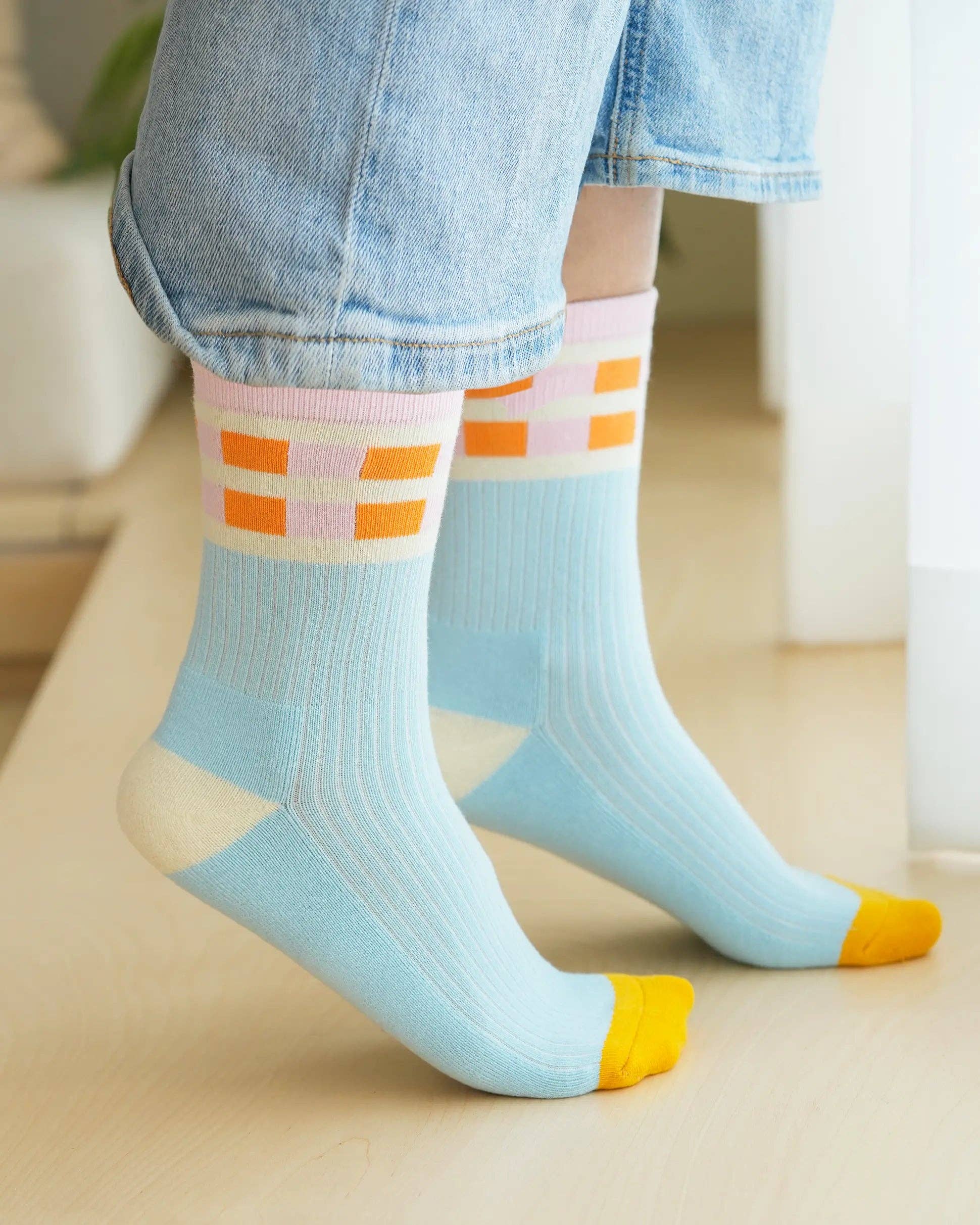 Lime Ocean Socks