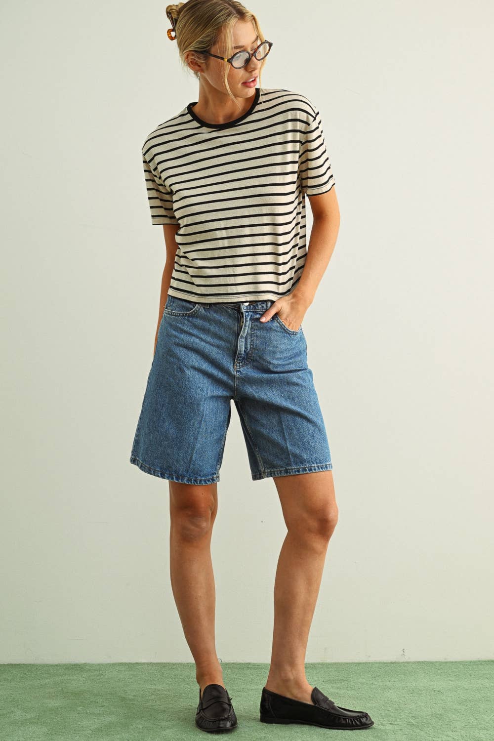 Black Stripe Tee