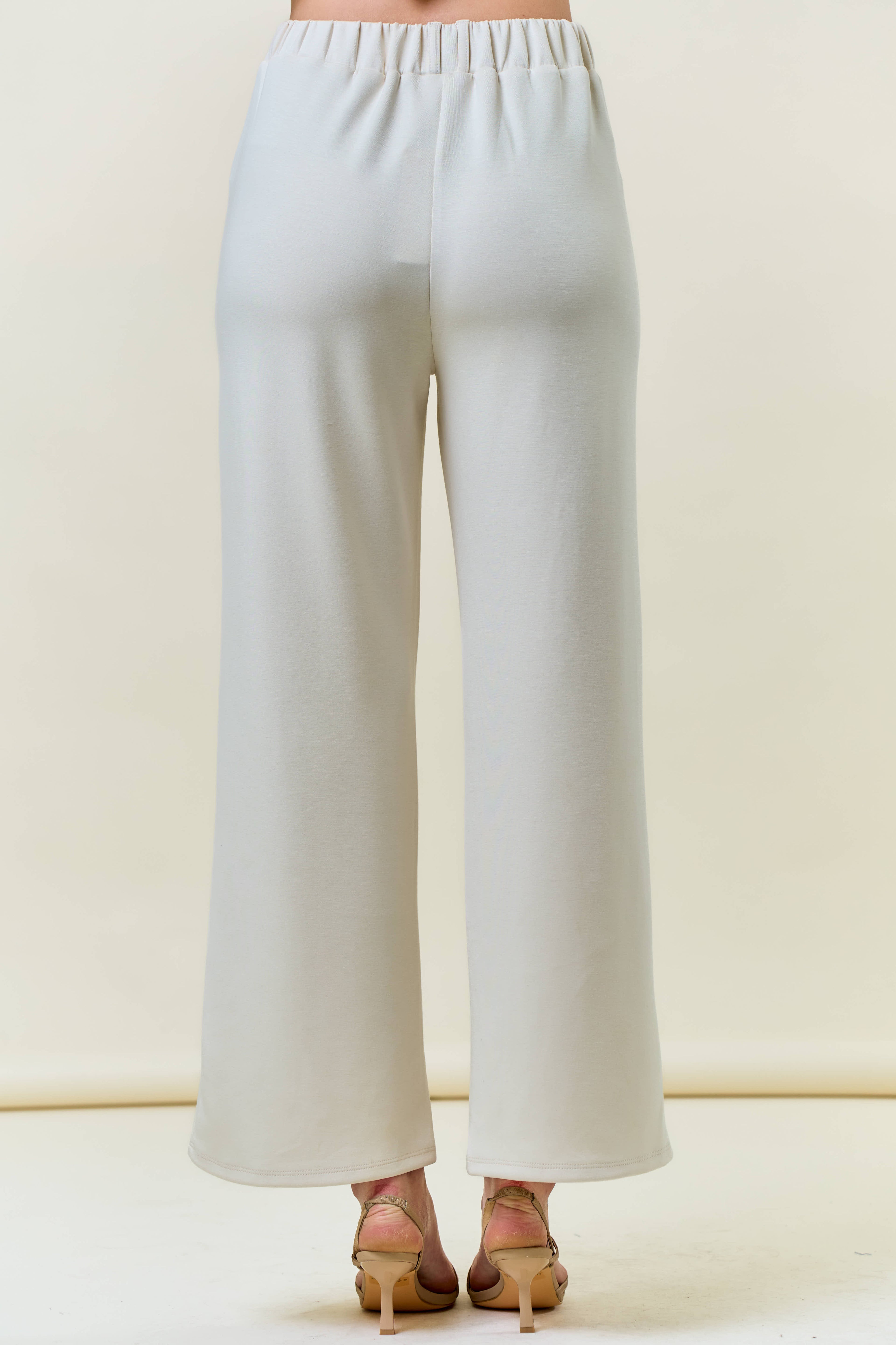 Ecru Pintuck Pant