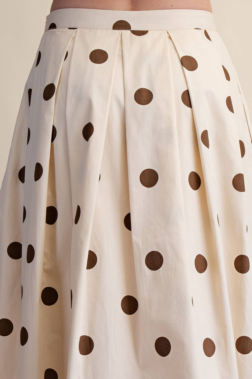 Brown Polka Dot Skirt
