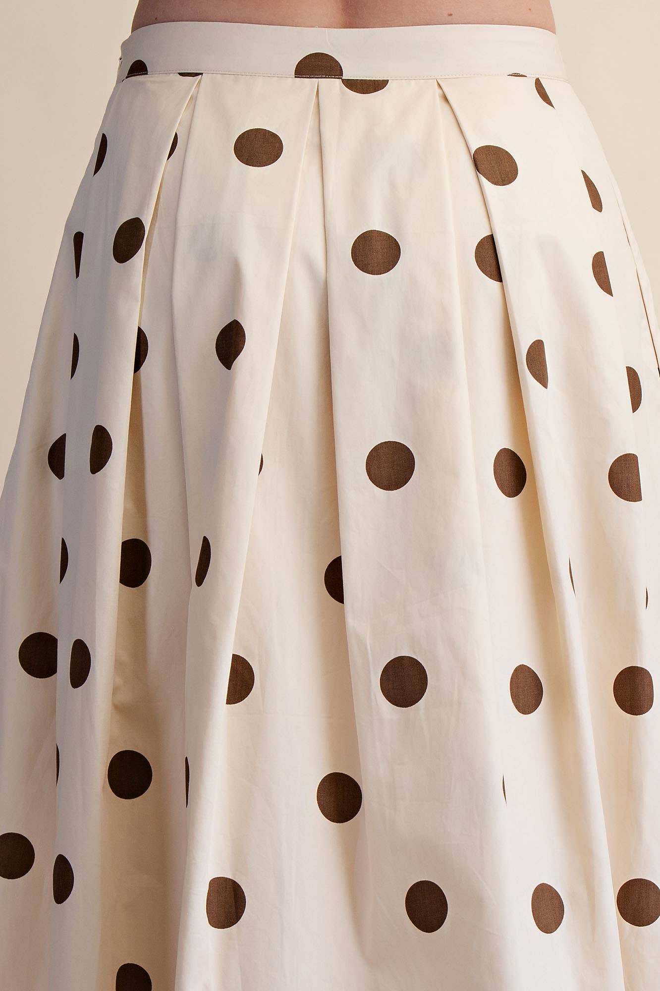 Brown Polka Dot Skirt