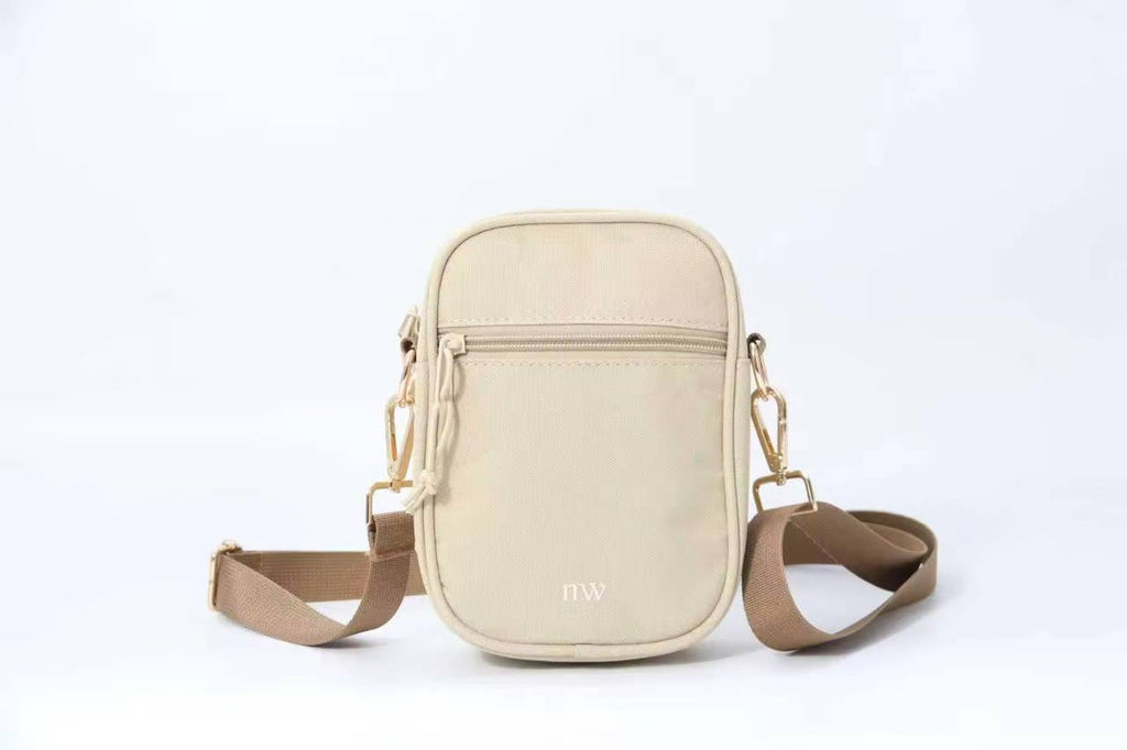 Tonal Sandstone Crossbody Bag