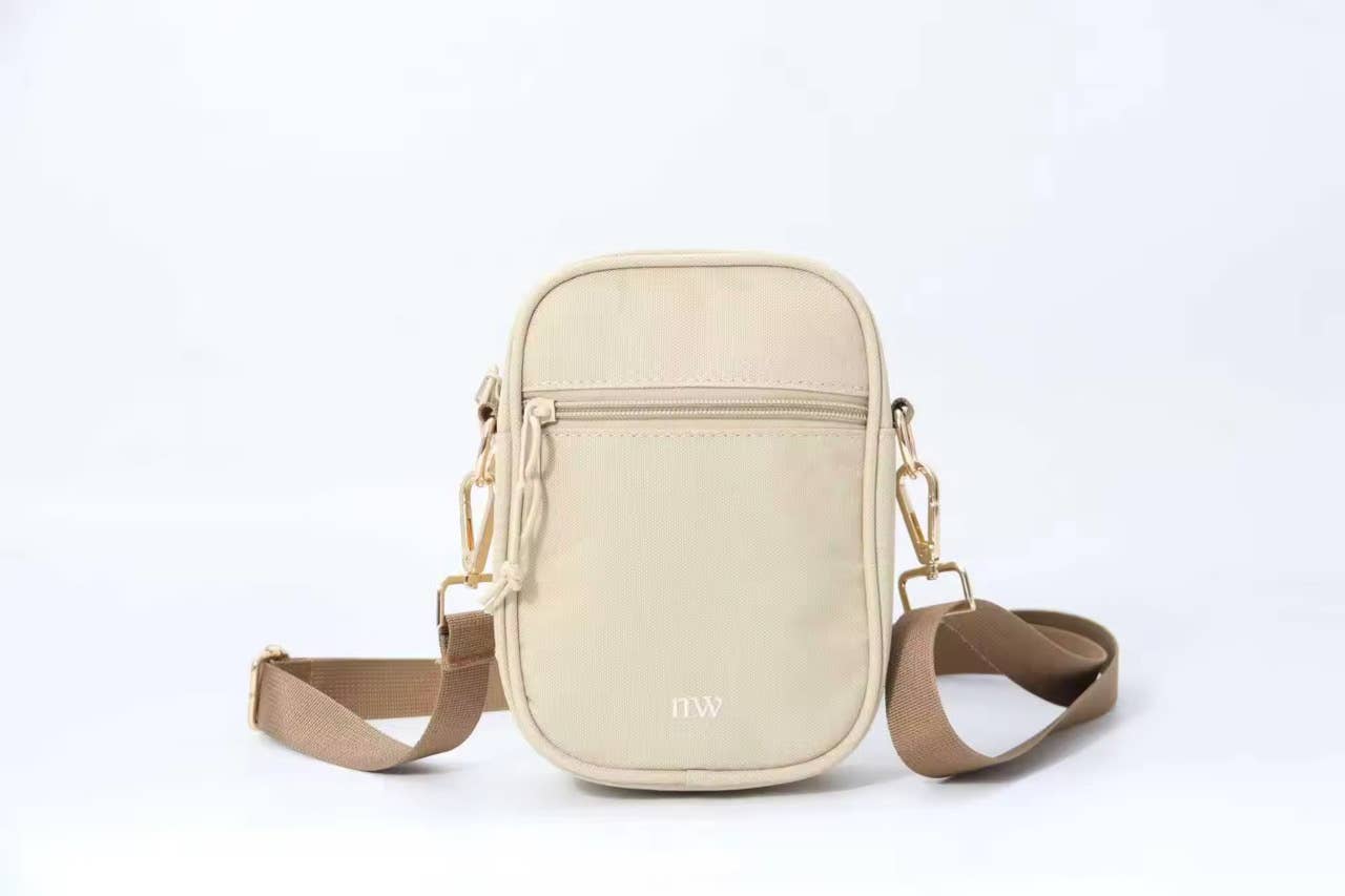 Tonal Sandstone Crossbody Bag