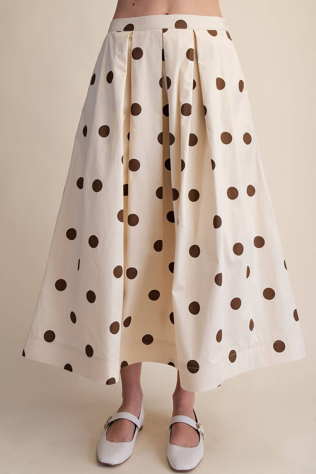 Brown Polka Dot Skirt