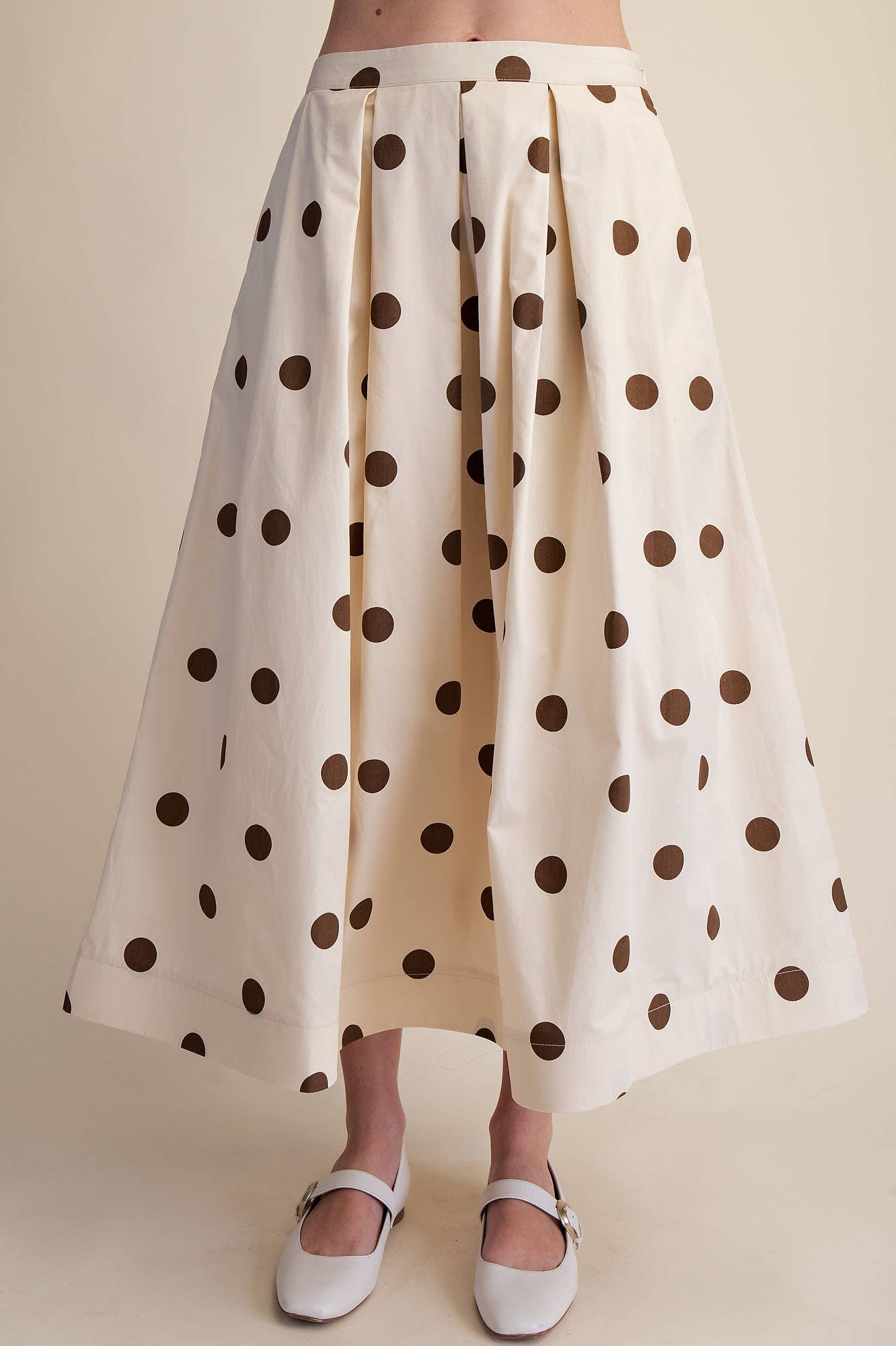 Brown Polka Dot Skirt