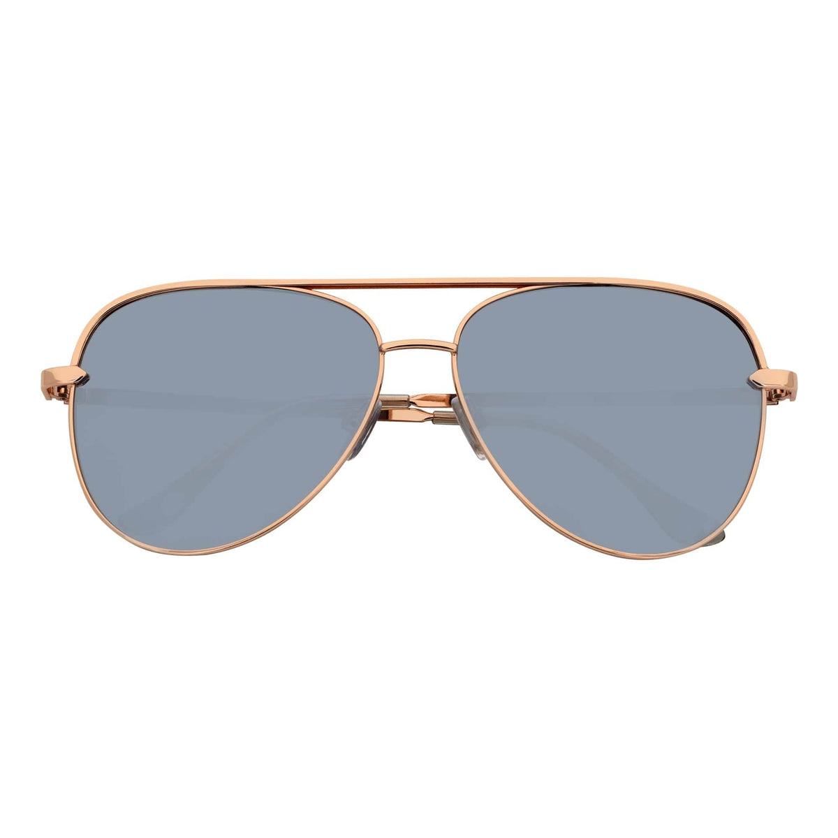 Gold Silver Mirror Oversize Metal Aviator Sunglasses
