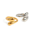 Silver Plated Stainless Steel Wrap Ring