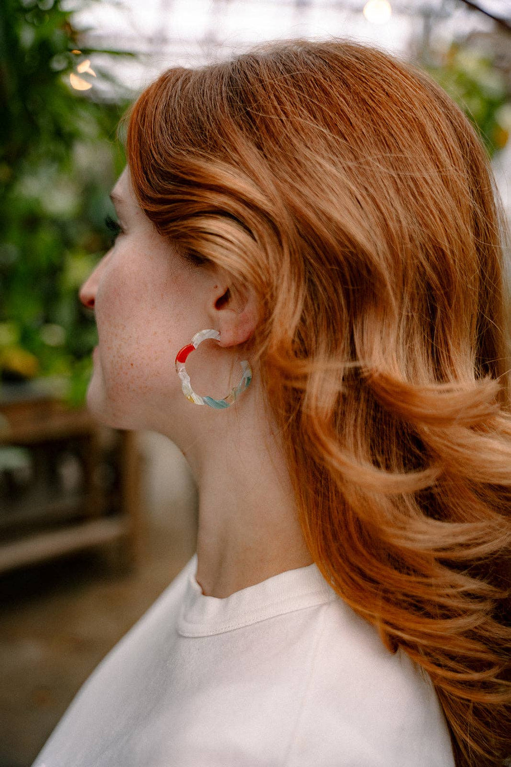 Technicolor Posey Hoops