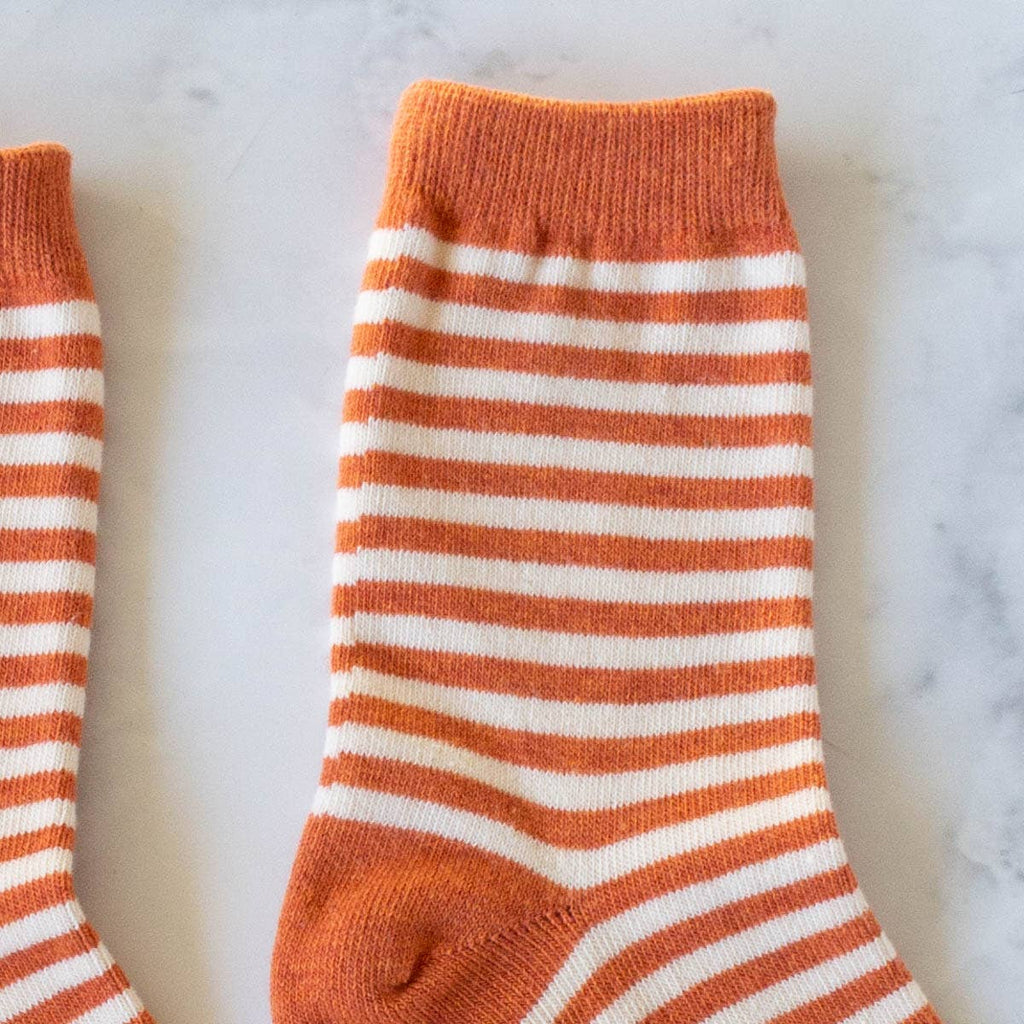 Raspberry Thin Stripe Casual Socks