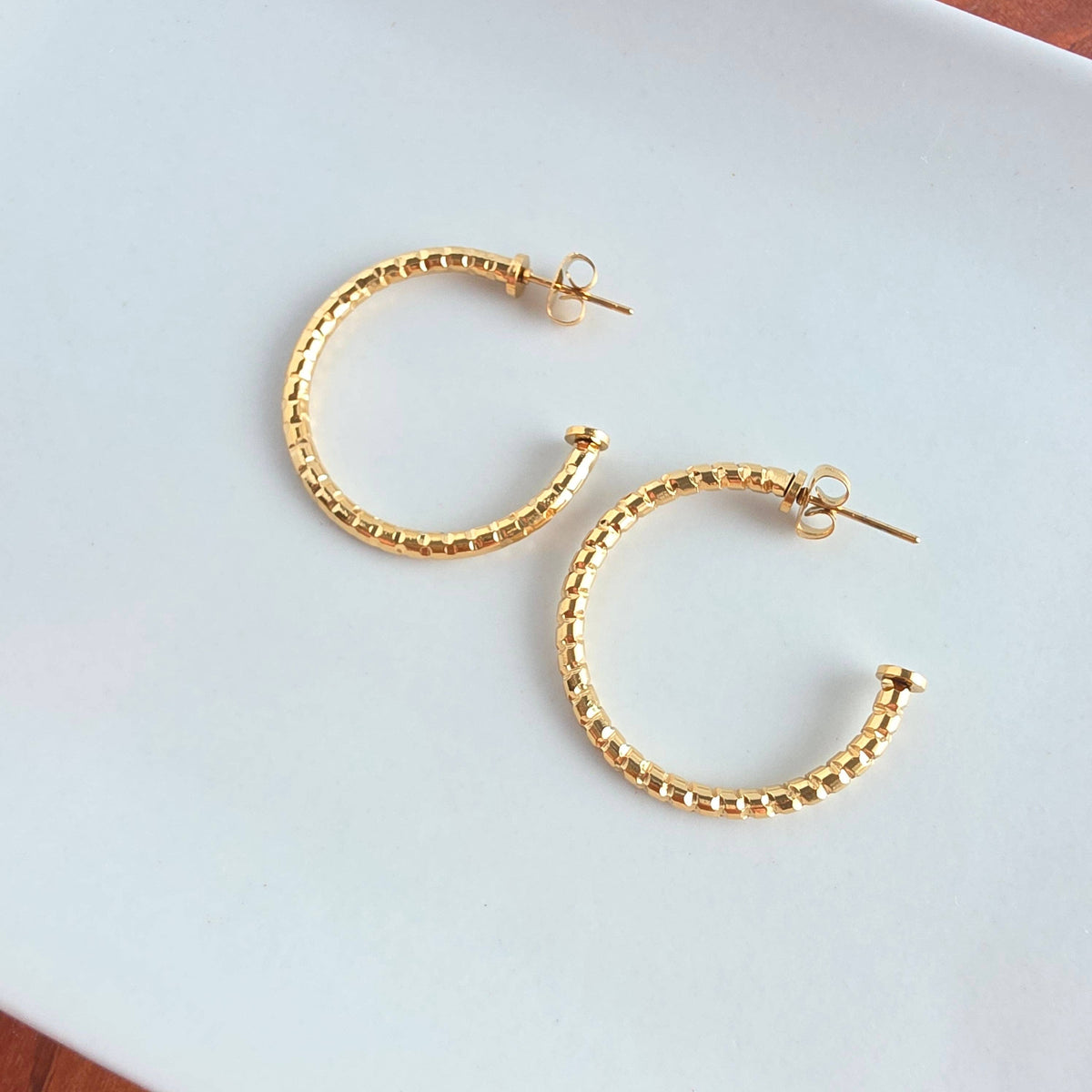 Gold Luxe Tatum Hoops