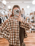 Chestnut Plaid Wool Jacket