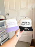 Natural & Brown Sorry I’m Late Hat
