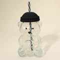 Black Cute Bear Shaped Glass