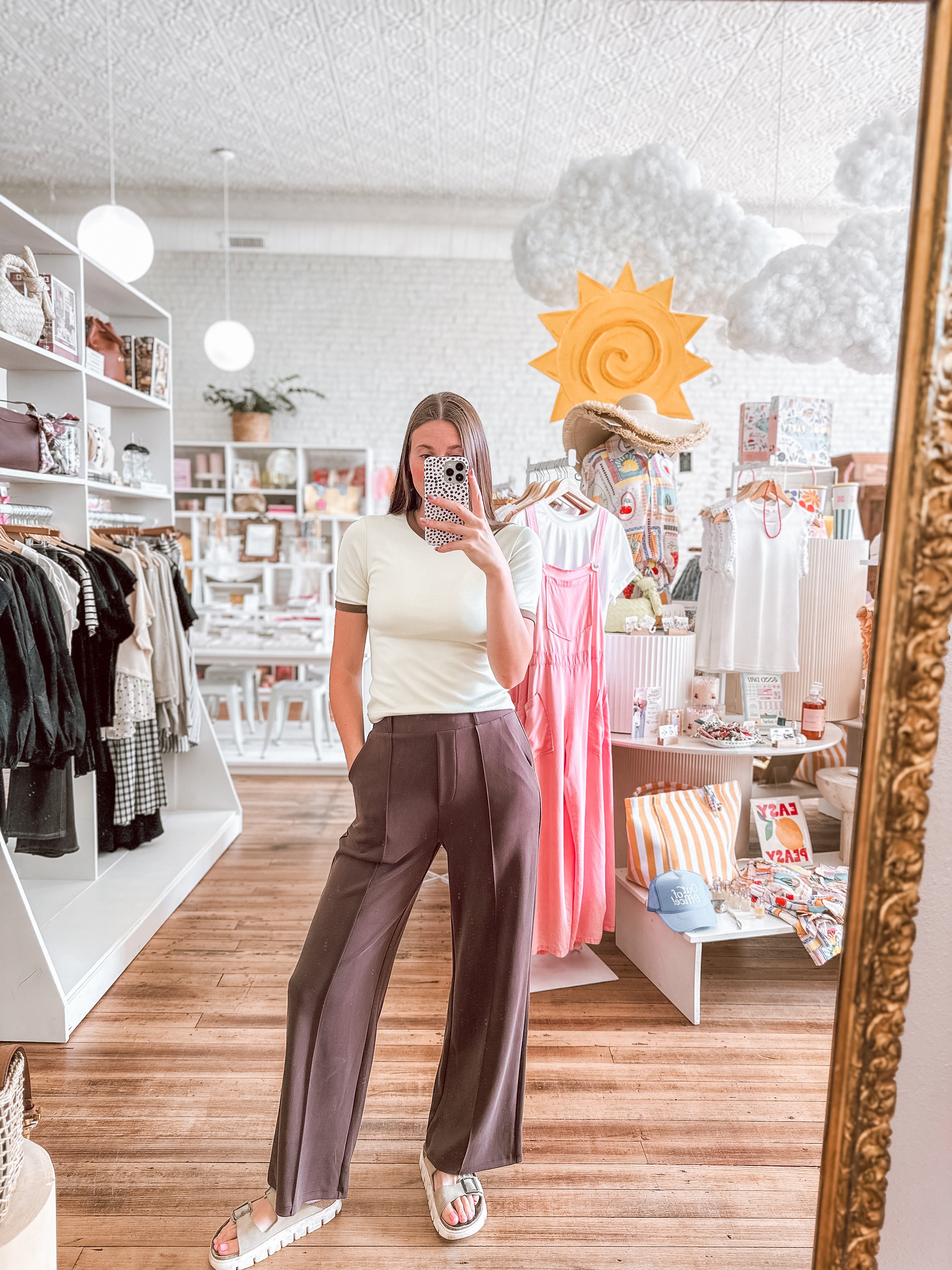 Espresso Pintuck Pant