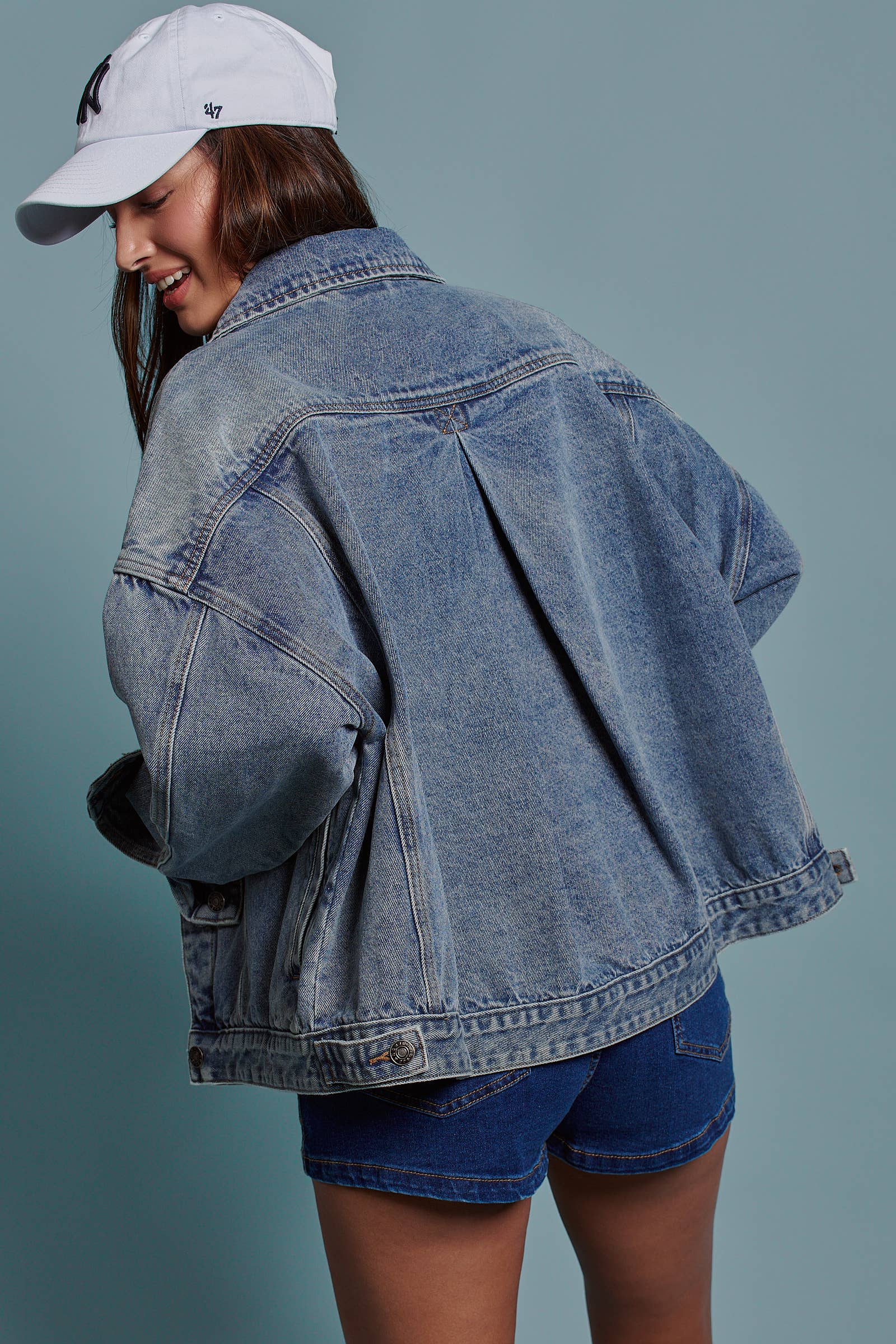 Denim Oversized Western Jacket