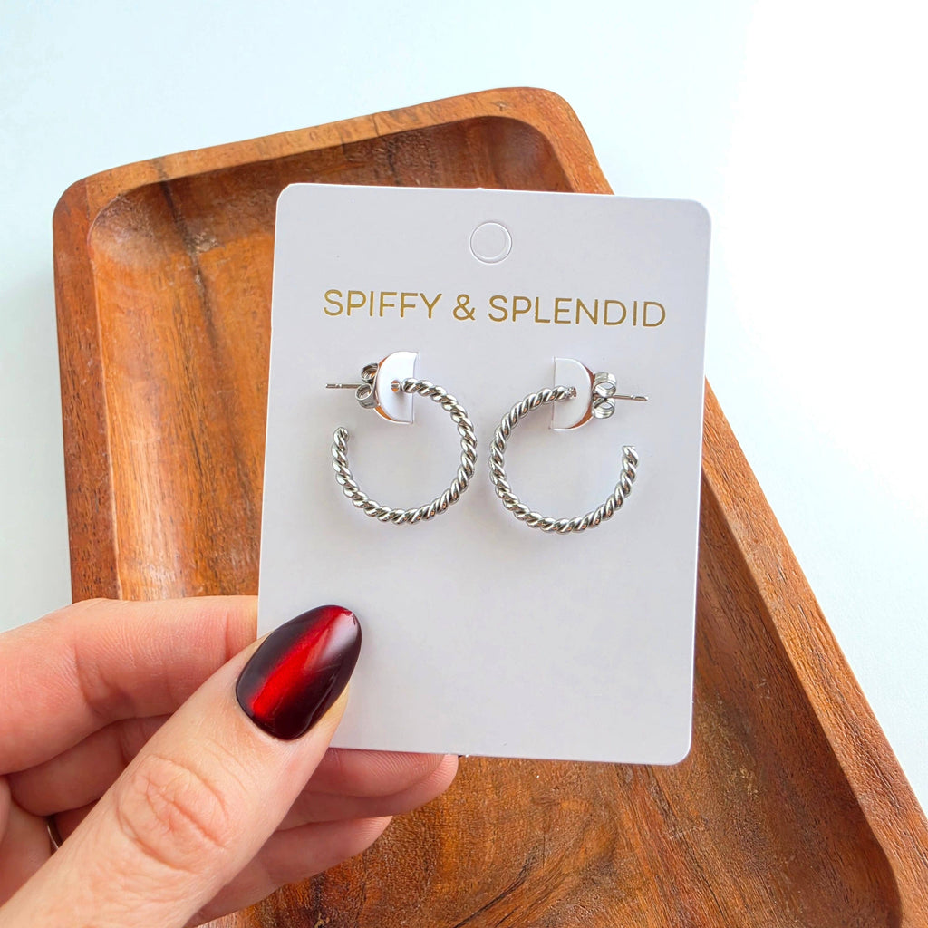 Silver Luxe Tatum Hoops