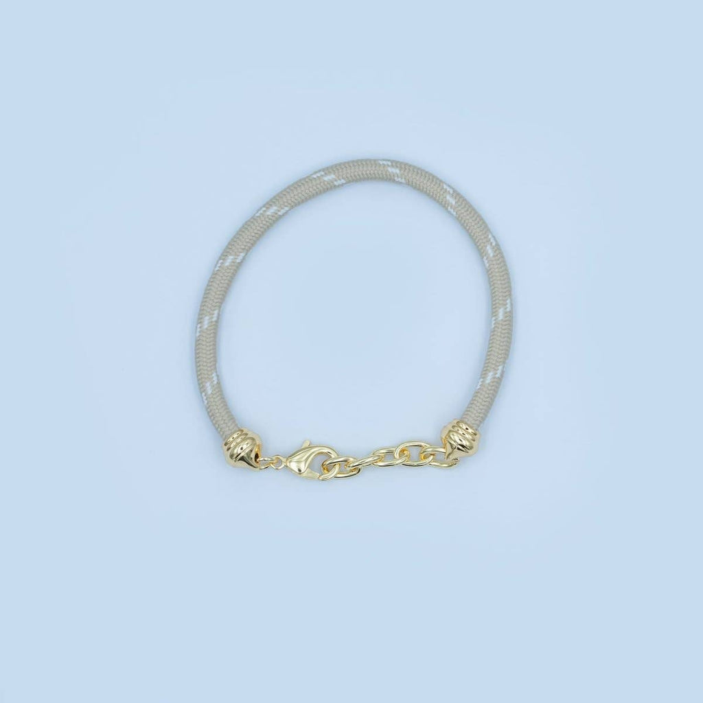 Beige Cord Chain Bracelet