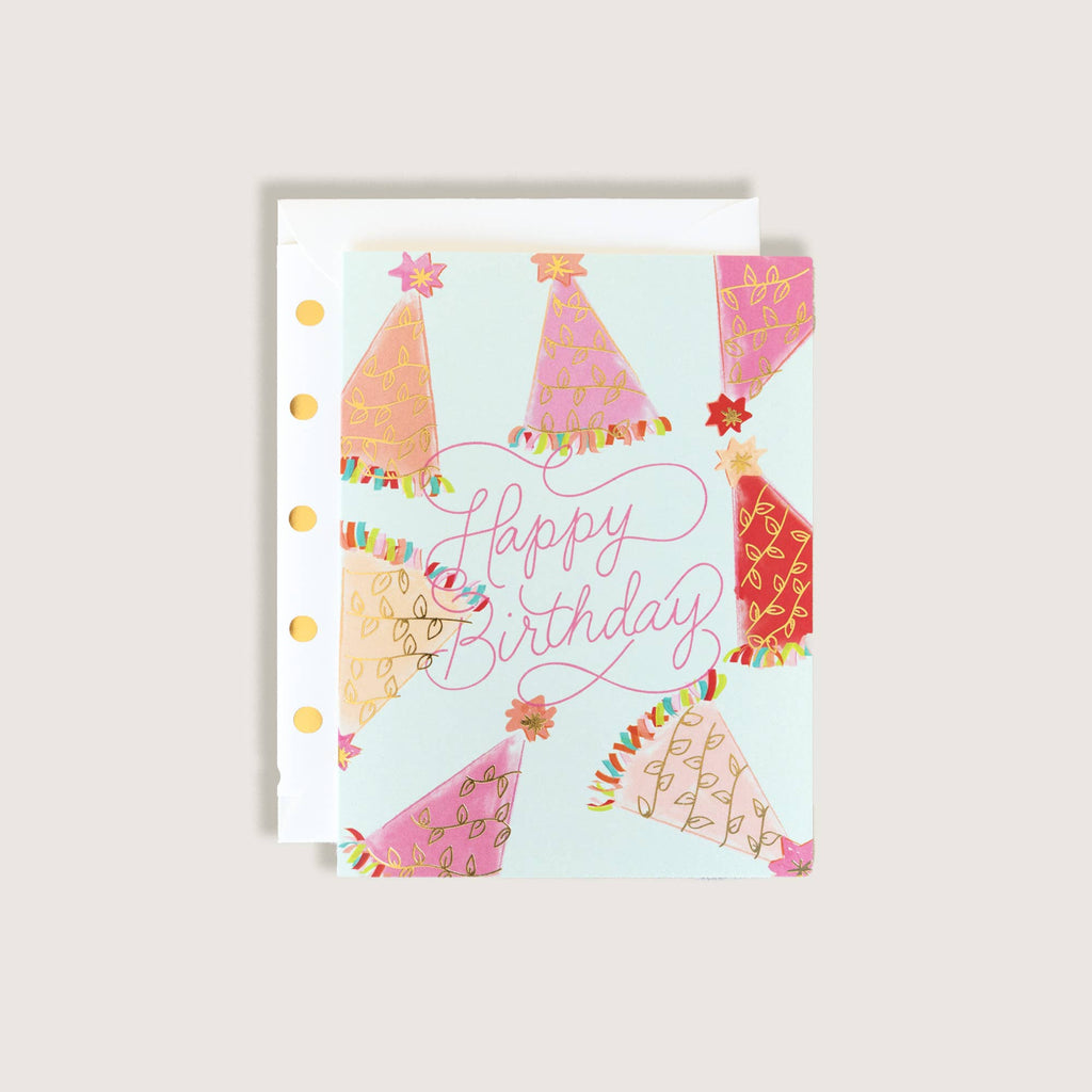 Happy Birthday Hats Greeting Card