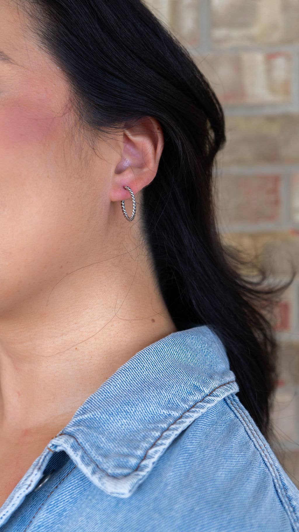 Silver Luxe Tatum Hoops