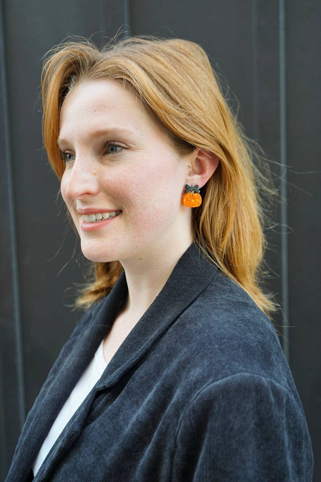 Orange Bow Pumpkin Patch Earrings