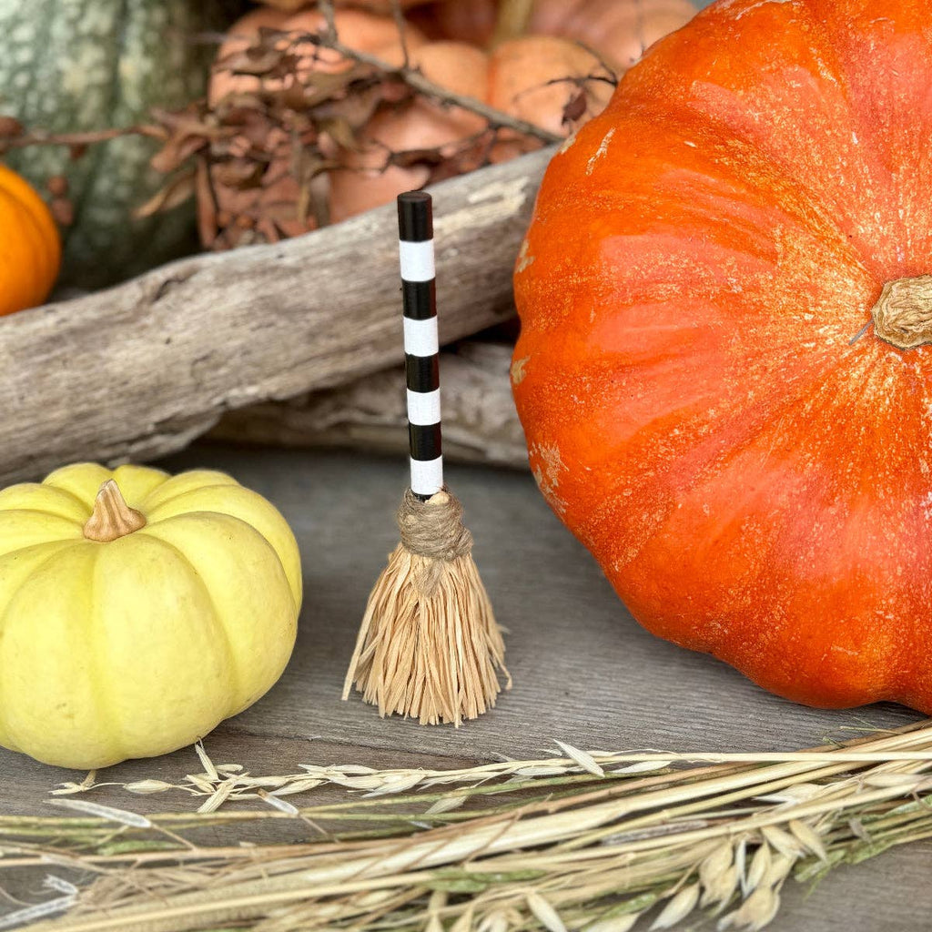 Wooden Halloween Broom