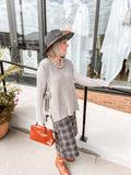 Brown Elena Croc Embossed Crossbody