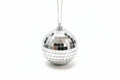 Silver Disco Ball Ornament