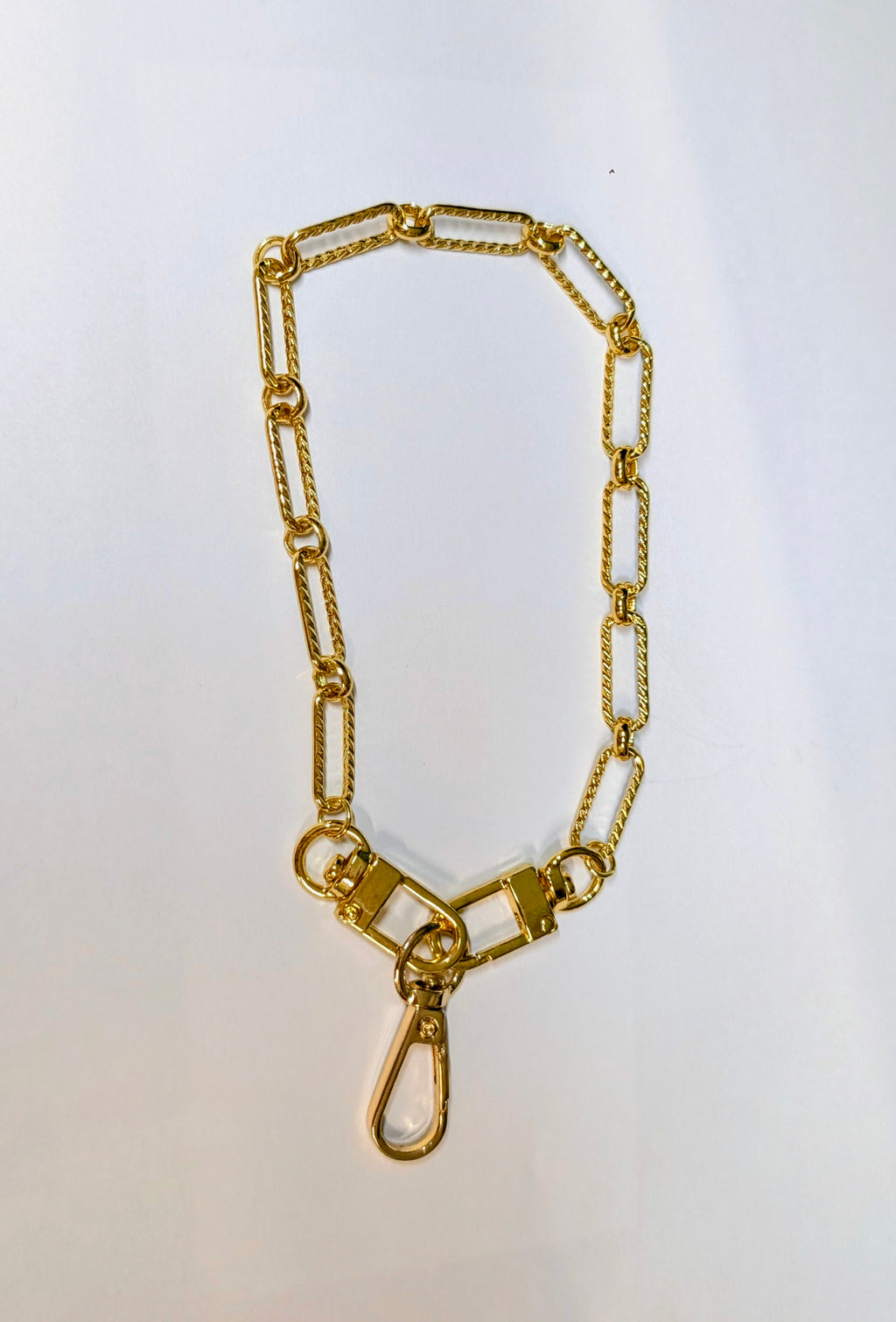Gold Bag Chain With Clip