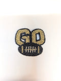 Black & Gold Game Day Pin