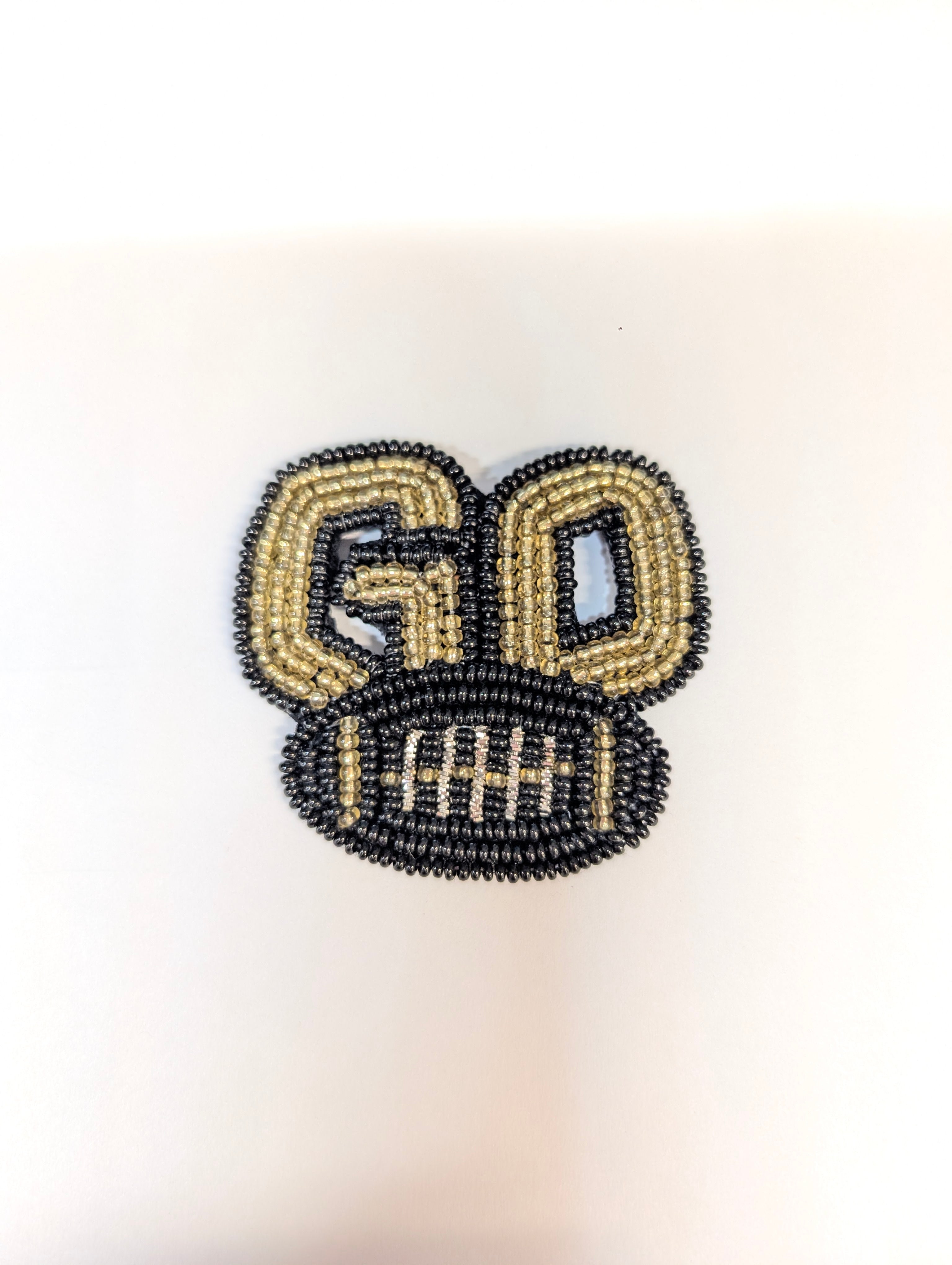 Black & Gold Game Day Pin