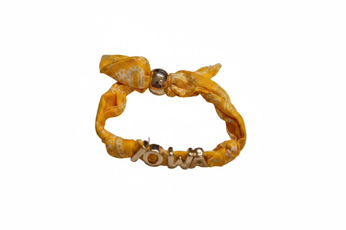 Iowa Hawkeyes Bandana Slider Bracelet