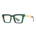 Kayden Matte Green & Gold Glasses