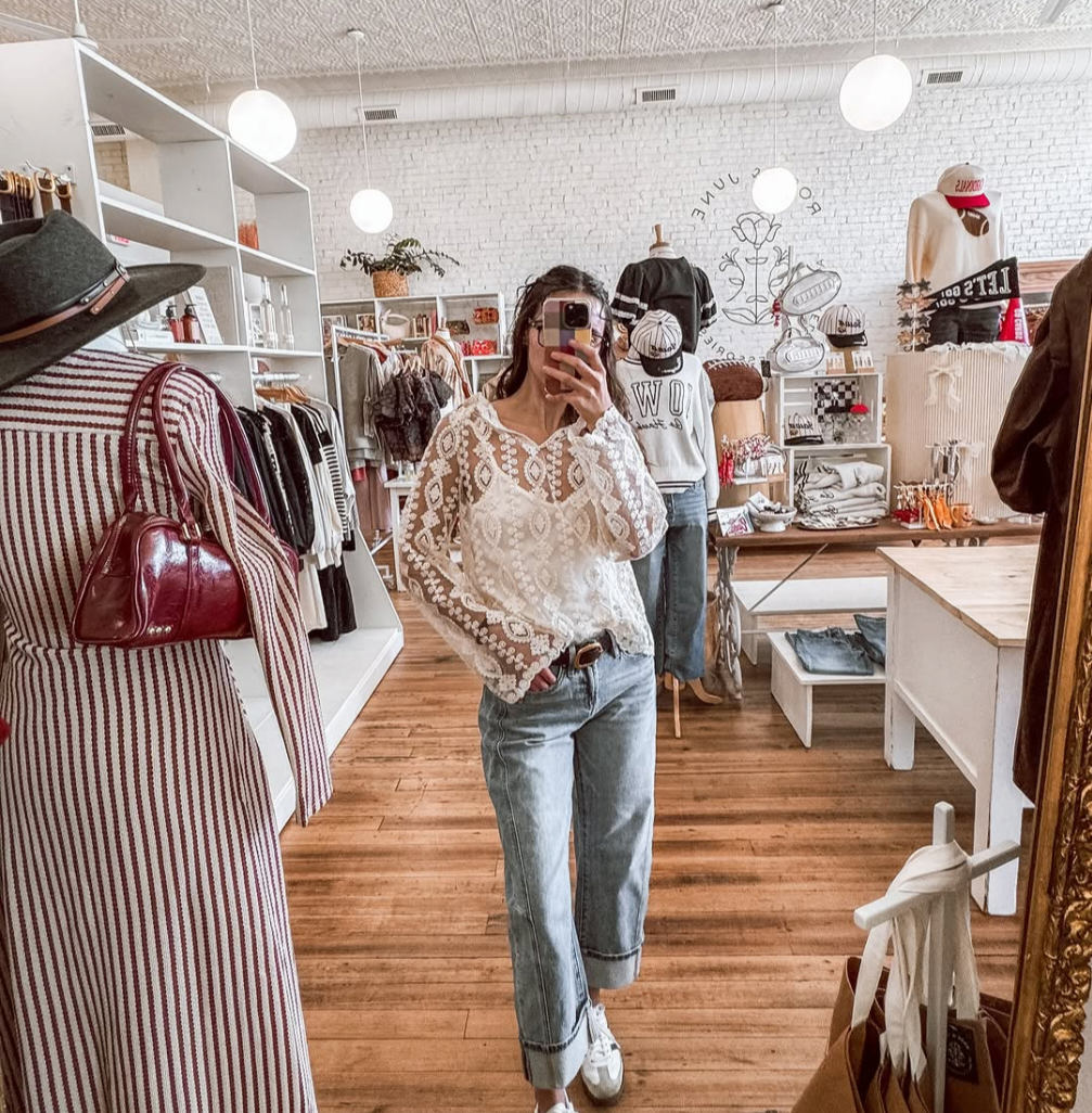Ivory Sheer Lace Blouse