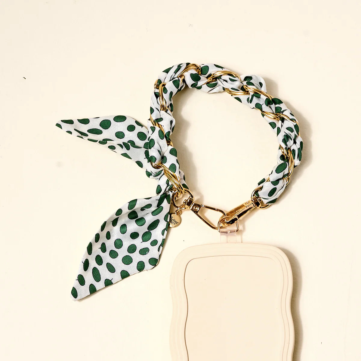 Olive Dot Call Me Later Phone Scarf