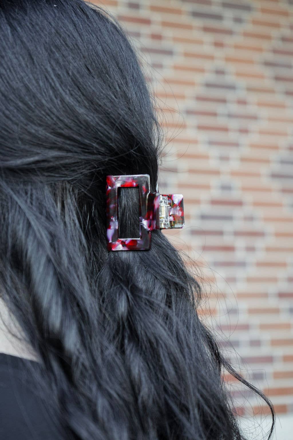 Burgundy Carly Hair Claw