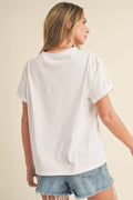 White Mali Baby Tee