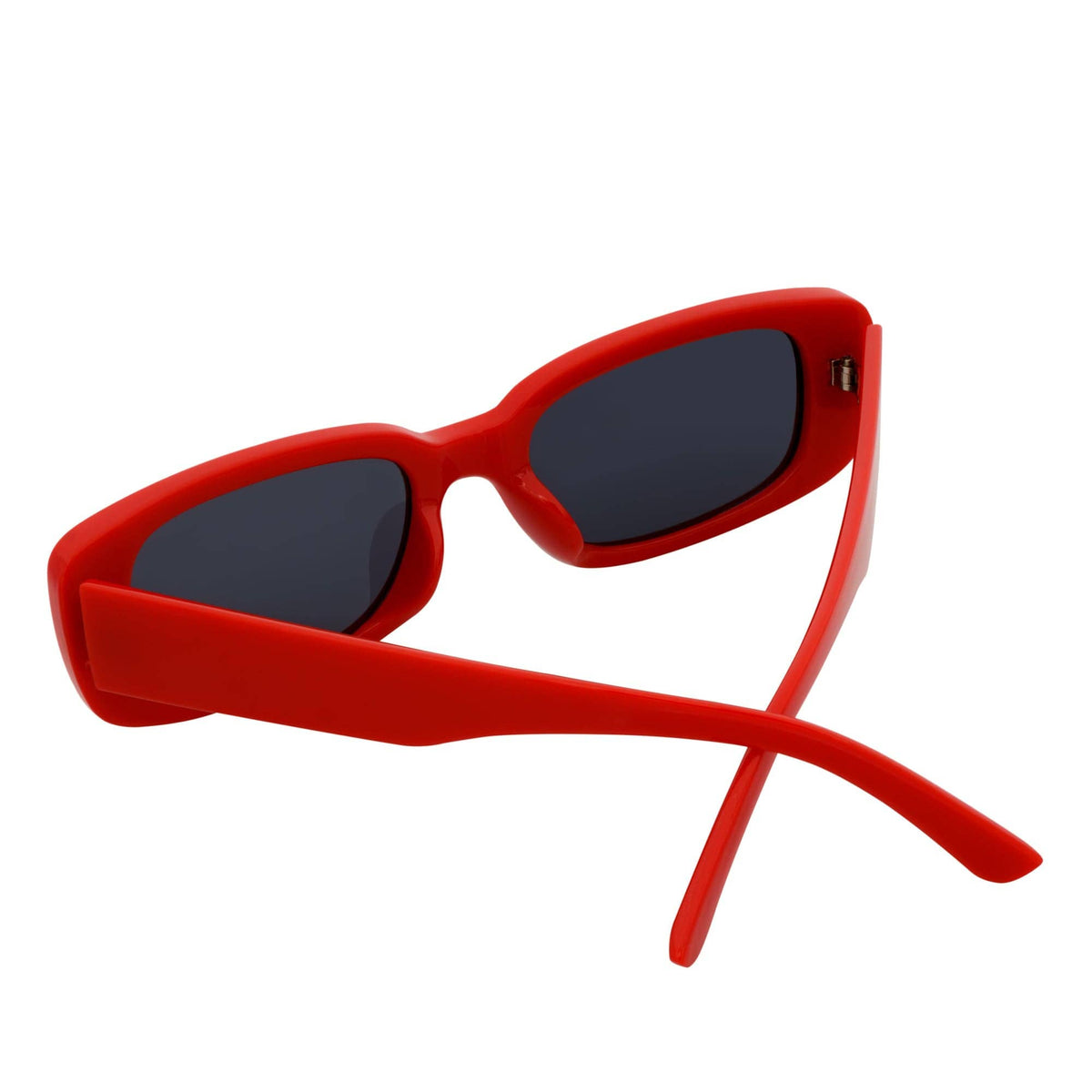 Red Smoke Small Rectangle Sunglasses
