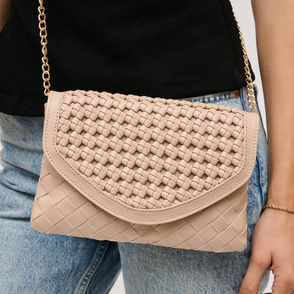 Natural Emma Woven Crossbody
