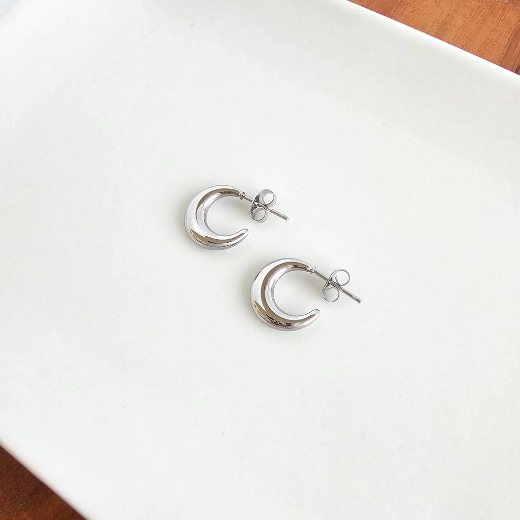 Silver Mini Luxe Selena Hoops