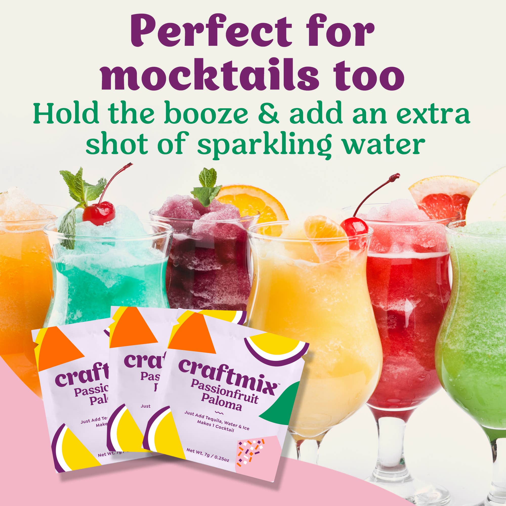Passionfruit Paloma Cocktail Mocktail Mixer