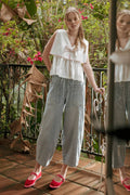 Light Denim Barrel Pant