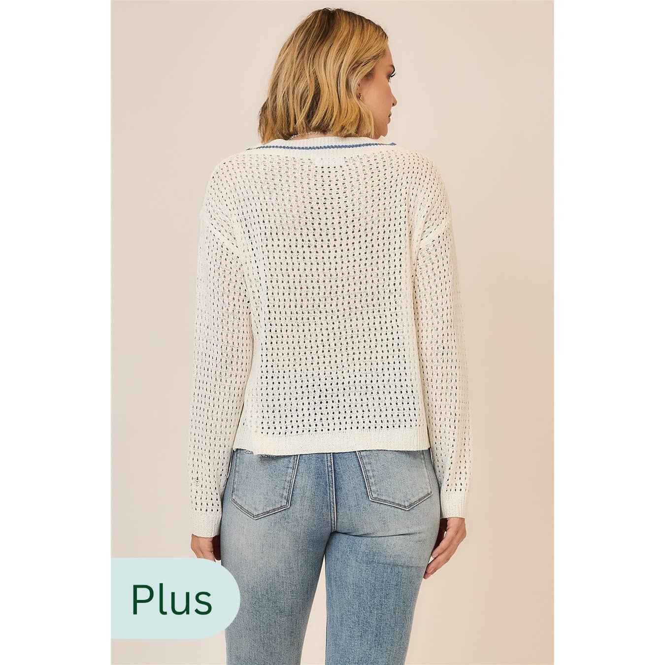 Plus Light Knit Lake Pullover