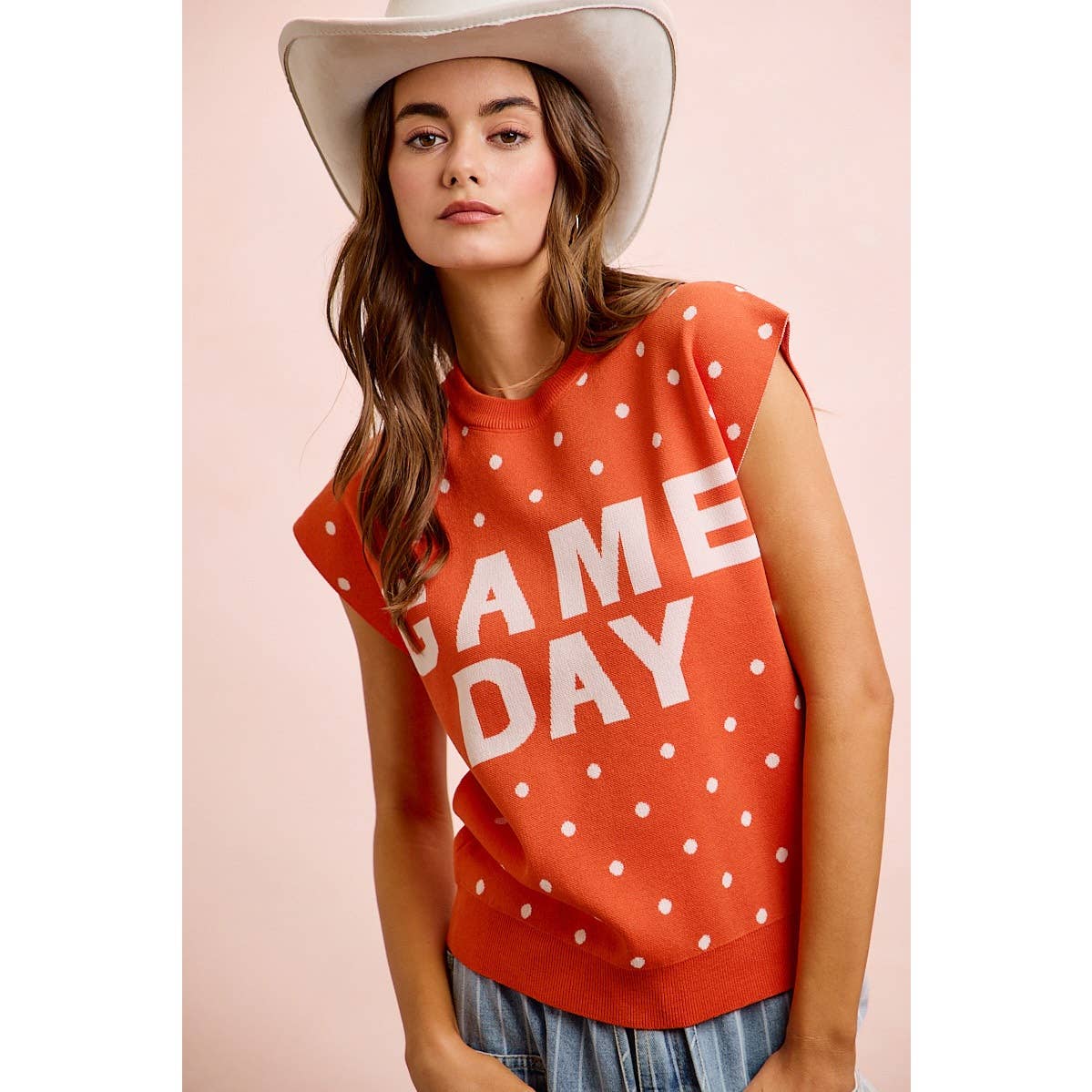 Red Gameday Sleeveless Top