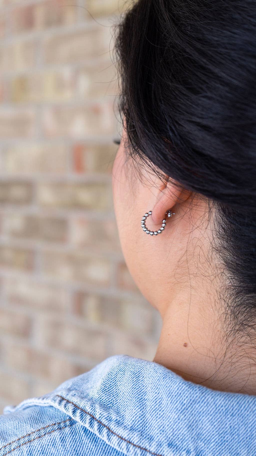 Silver Luxe Bridget Hoops
