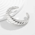 Silver Style B Irregular Shape Cuff Bangle