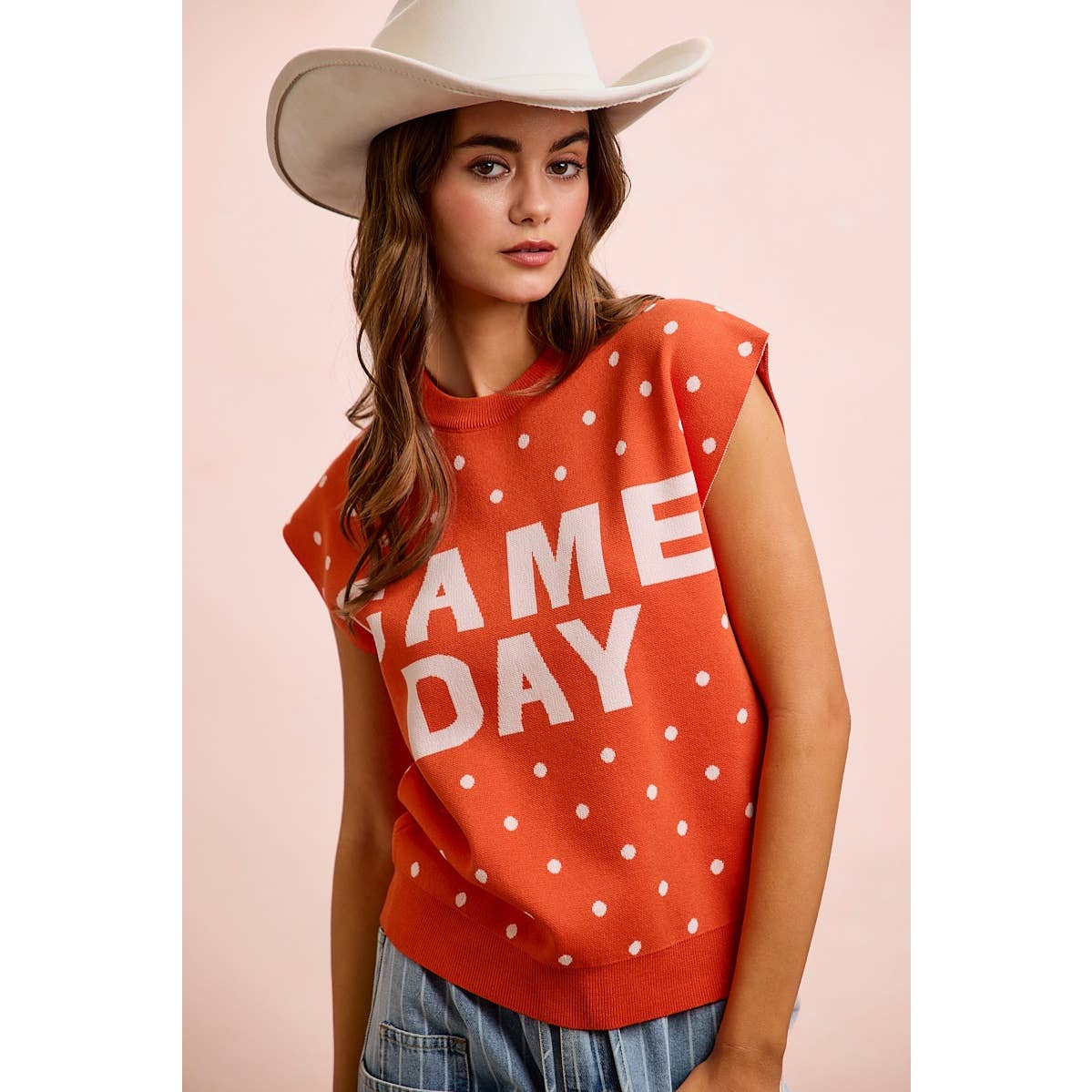 Red Gameday Sleeveless Top