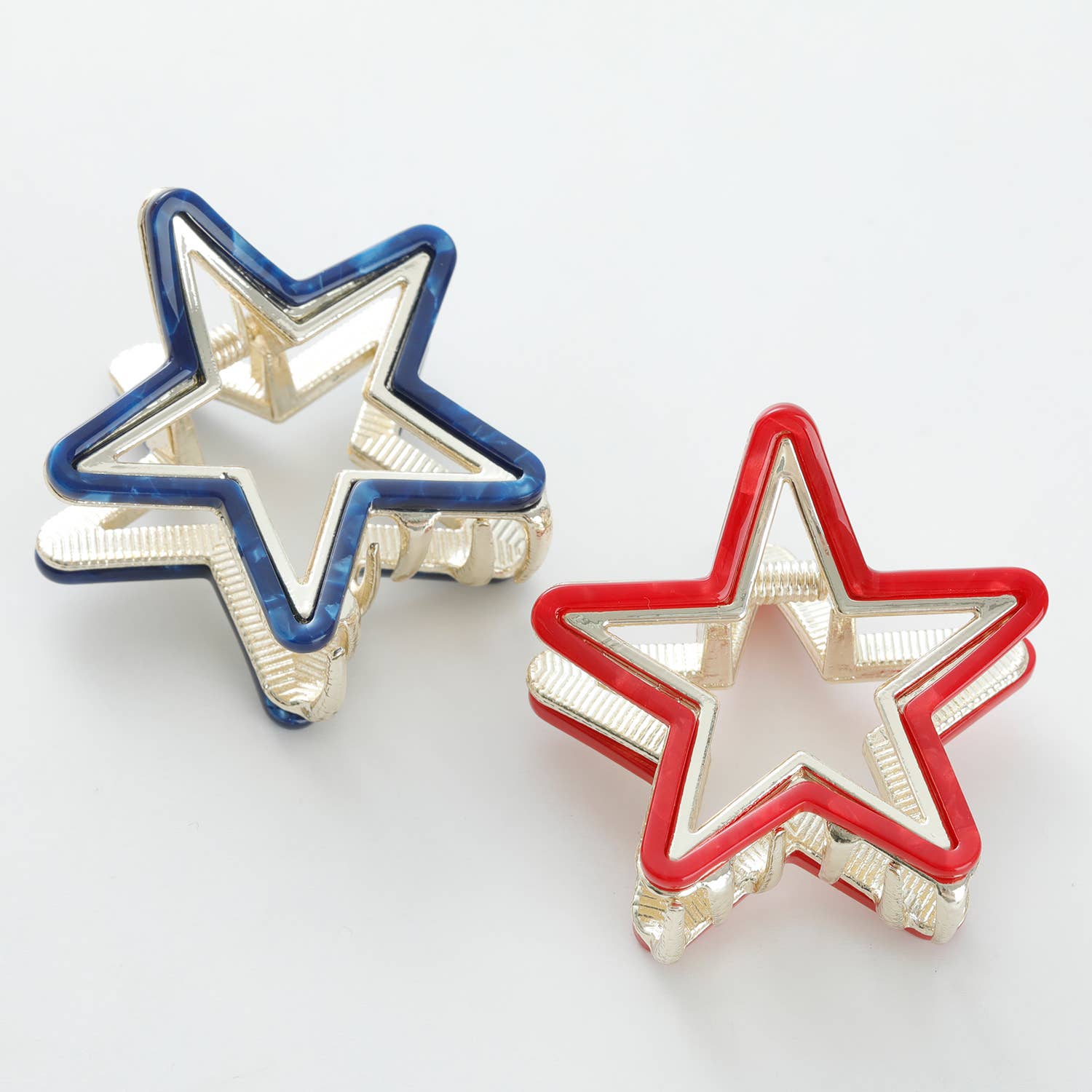 Americana Star Metal Claw Clip