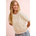 Ivory 3D Flower Lace Top